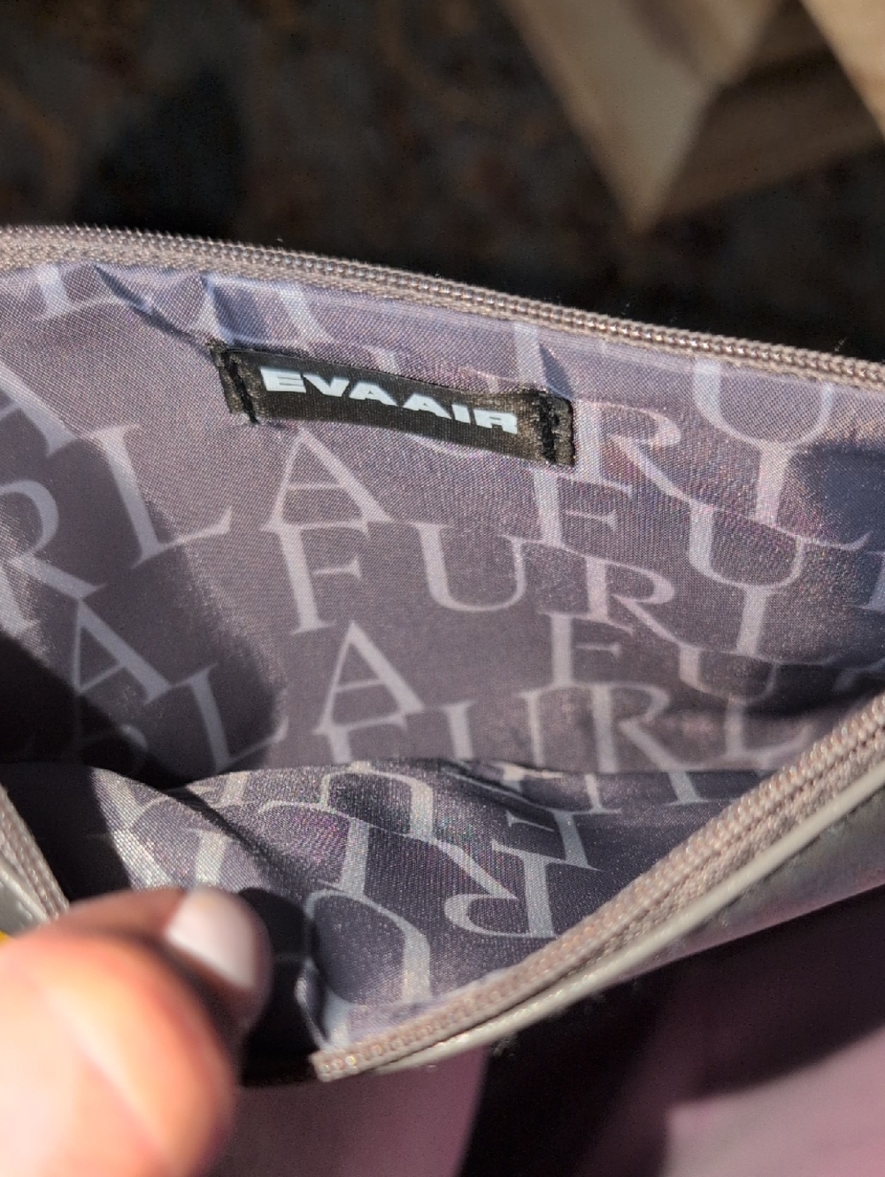 Furla/Burberry Bundle Of 2 Zip Pouches. Colabs With Airlines. - Picture 5 of 8